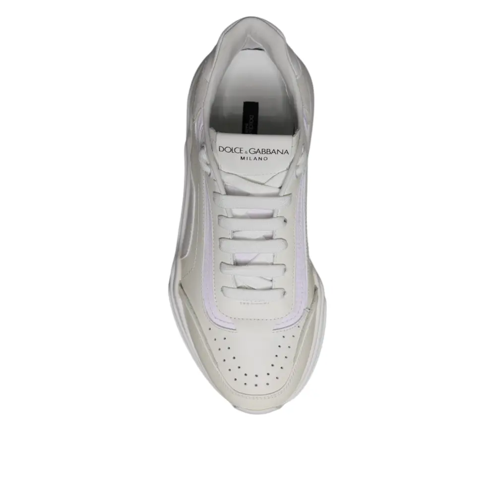 Dolce & Gabbana Weiß Daymaster Low Top Turnschuhe Schuhe - EU40/US7