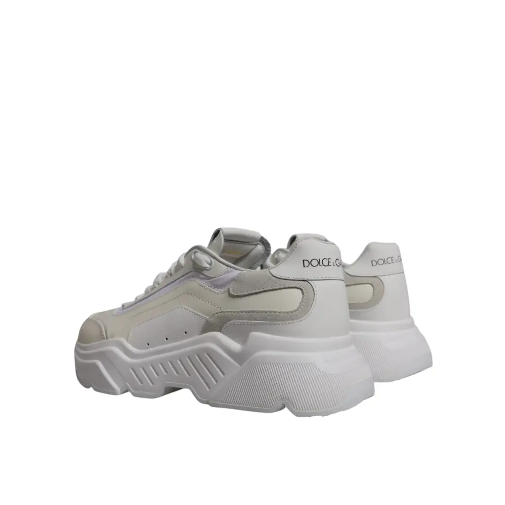 Dolce & Gabbana Weiß Daymaster Low Top Turnschuhe Schuhe - EU40/US7