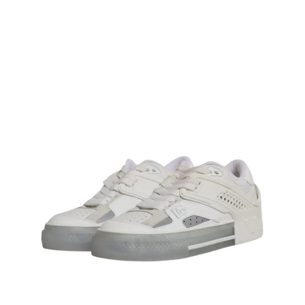 Dolce & Gabbana Weiß DG Logo CUSTOM 2.Zero Turnschuhe Schuhe - EU39/US6