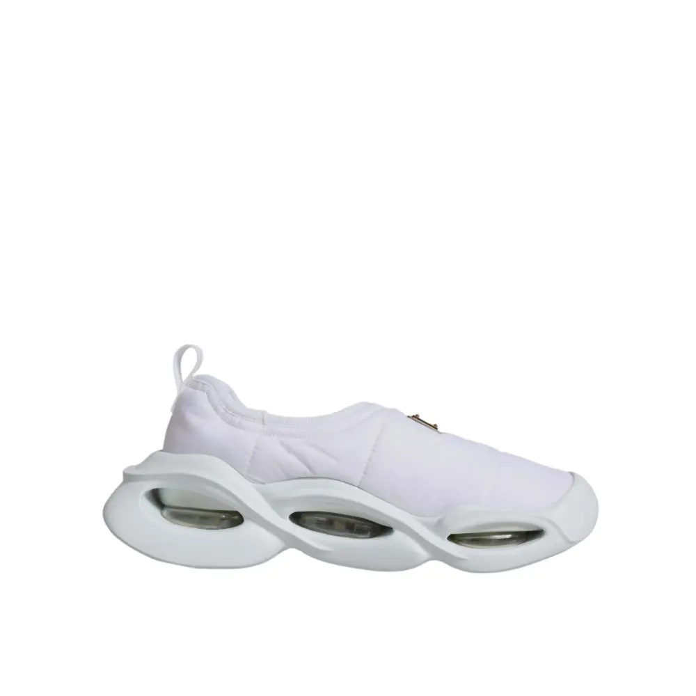 Dolce & Gabbana Weiß gepolstert Stoff Low Top Turnschuhe Schuhe - EU39/US8.5