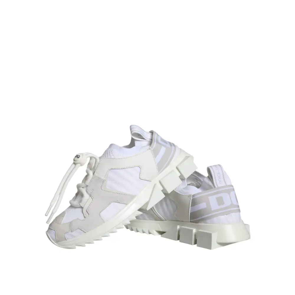 Dolce & Gabbana Weiß Mesh Sorrento Trekking Turnschuhe Schuhe - EU36.5/US6