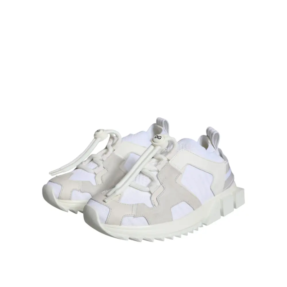 Dolce & Gabbana Weiß Mesh Sorrento Trekking Turnschuhe Schuhe - EU36.5/US6