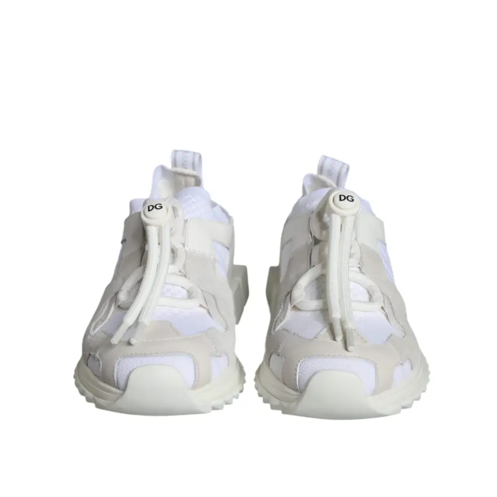 Dolce & Gabbana Weiß Mesh Sorrento Trekking Turnschuhe Schuhe - EU36.5/US6