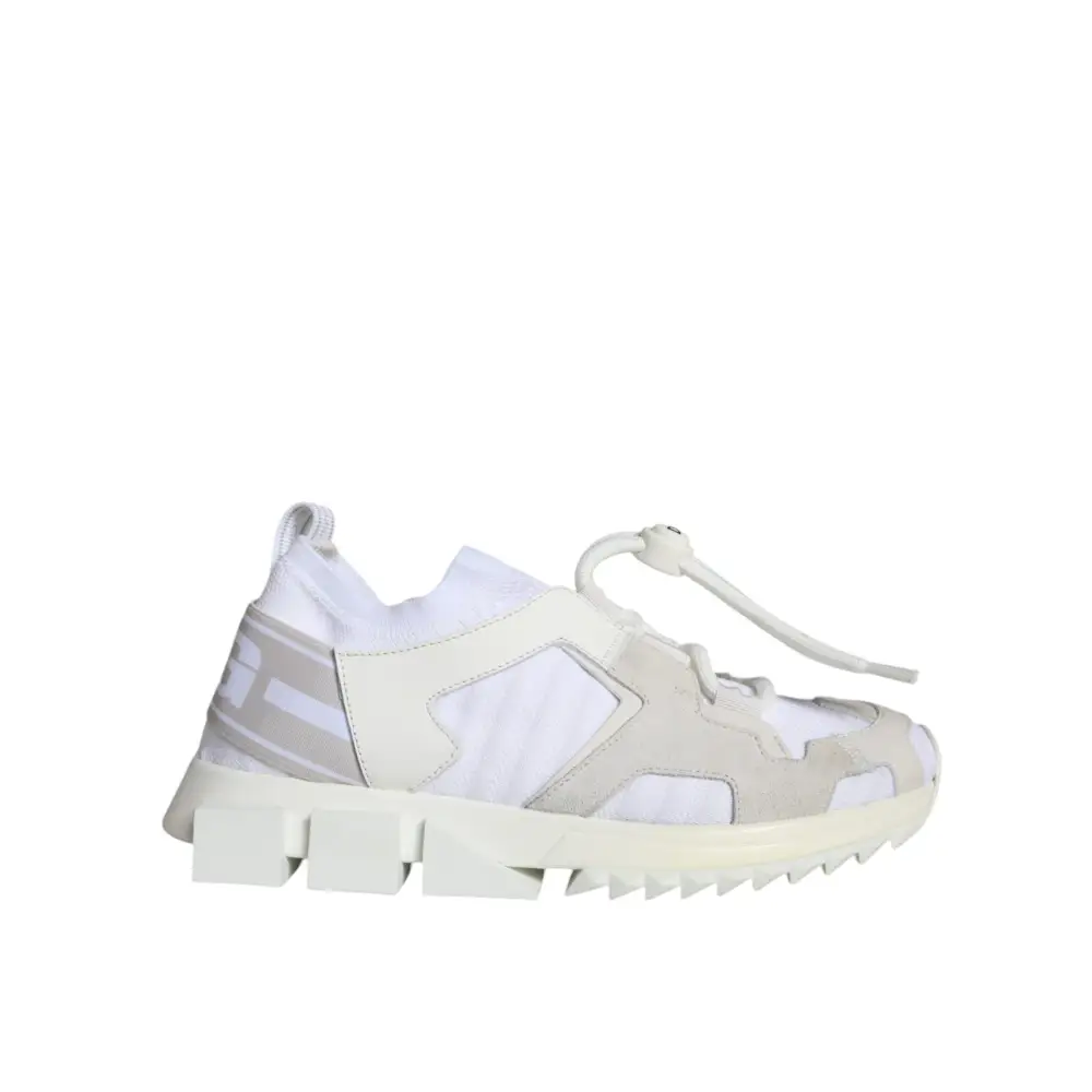 Dolce & Gabbana Weiß Mesh Sorrento Trekking Turnschuhe Schuhe - EU36.5/US6