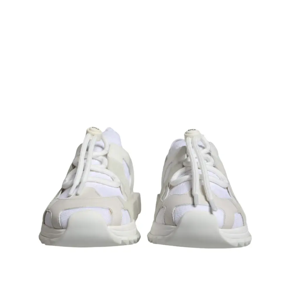 Dolce & Gabbana Weiß Mesh Sorrento Trekking Turnschuhe Schuhe - EU37/US6.5