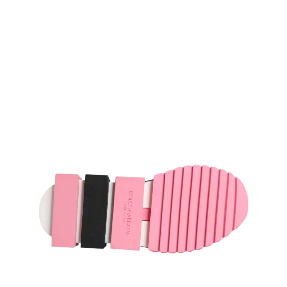 Dolce & Gabbana Weiß Rose Print Sorrento Turnschuhe Schuhe - EU35.5/US5