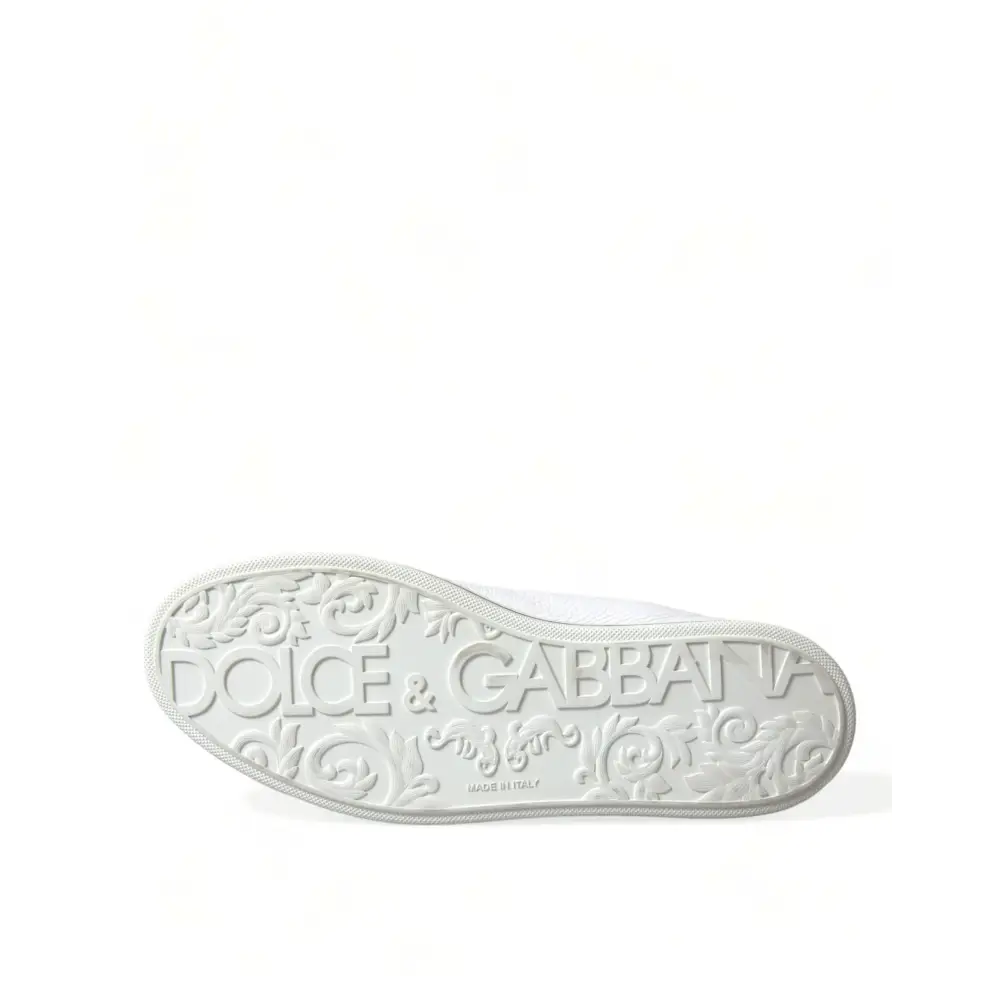 Dolce & Gabbana Weiß Saint Tropez High Top Männer Turnschuhe Schuhe - EU40/US7