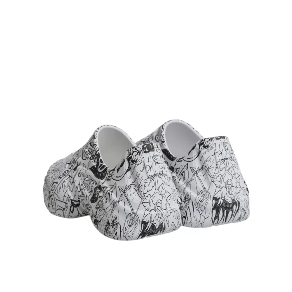 Dolce & Gabbana Weiß Schwarz Graffiti Daymaster Turnschuhe Schuhe