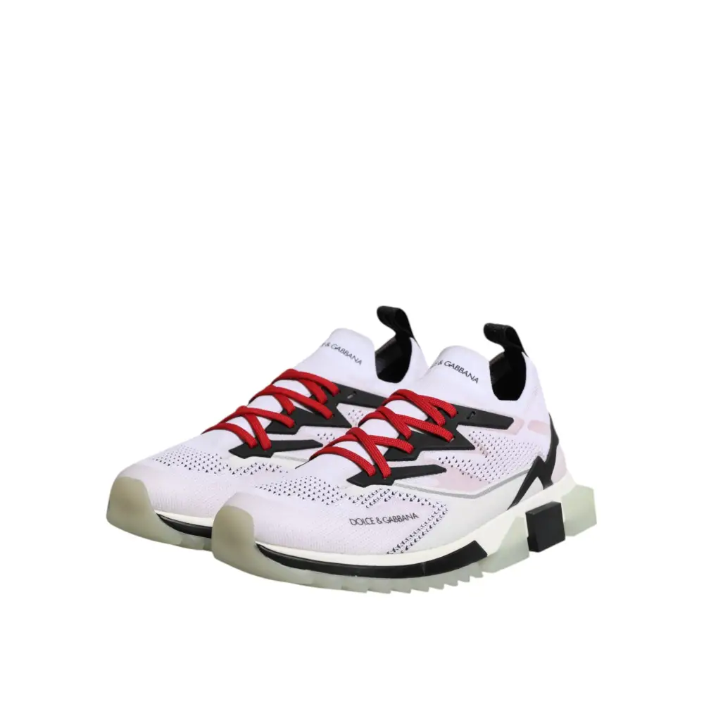 Dolce & Gabbana Weiß SORRENTO Sport Stretch Turnschuhe Schuhe - EU47/US14
