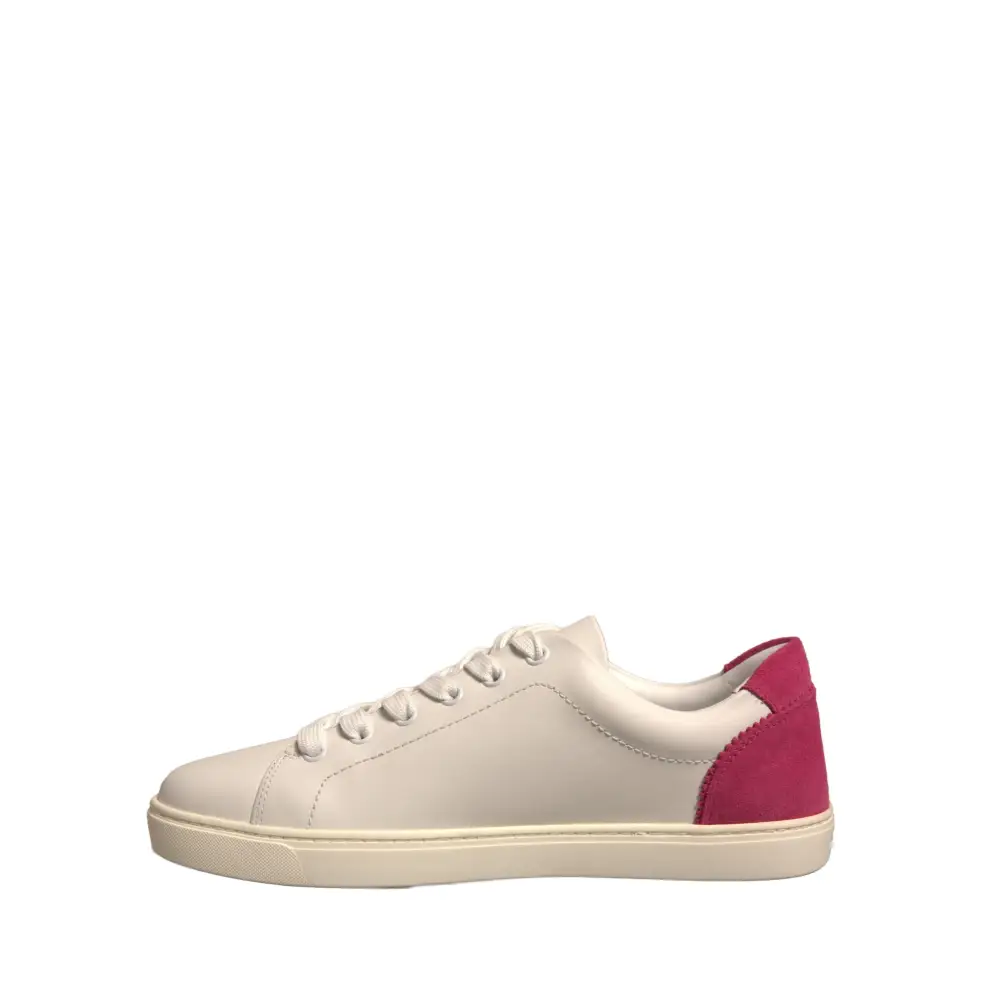 Dolce & Gabbana Weiß Wildleder Leder Low Top Turnschuhe Schuhe - EU39.5/US9
