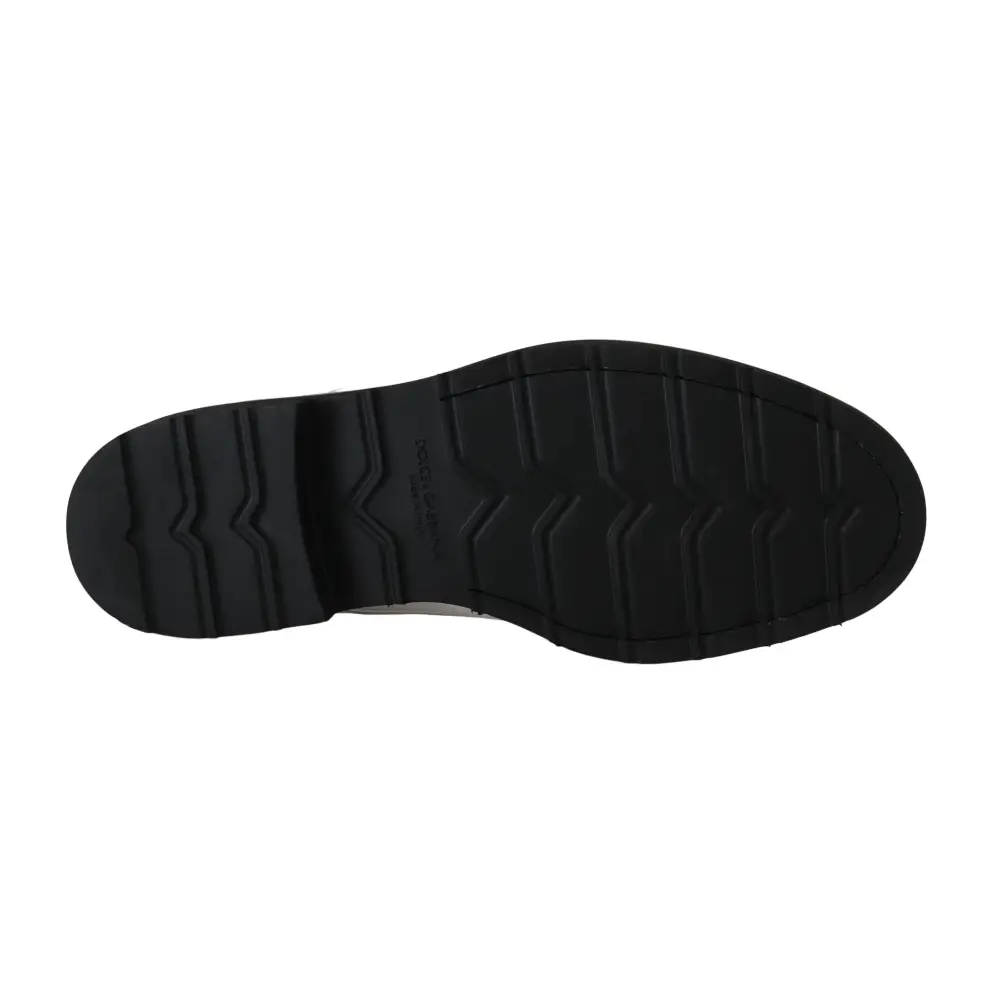 Dolce & Gabbana Weiße Leder Derby Kleid Formelle Schuhe - EU39/US6