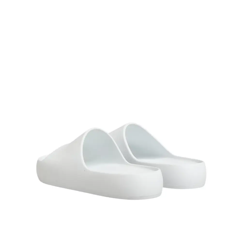 Dolce & Gabbana Weiße Logo-Rutschsandalen Männer Strandbekleidung Schuhe