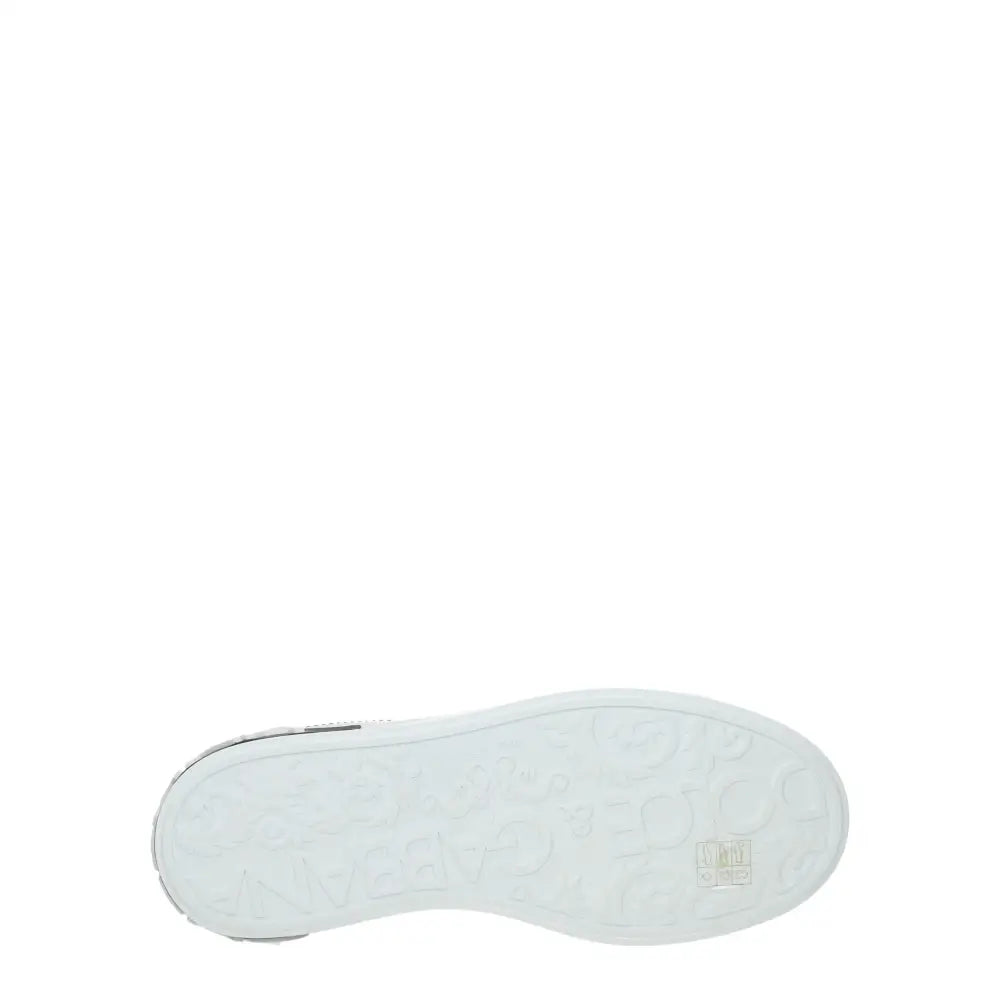 Dolce & Gabbana Weiße Sneakers aus Leder mit niedrigem Schaft