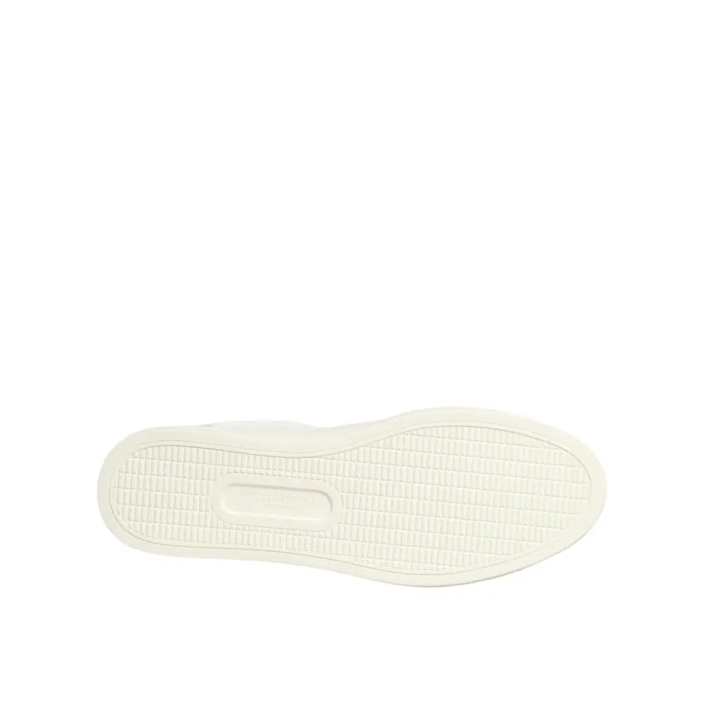 Dolce & Gabbana Weiße Sneakers mit Herz-Verzierung