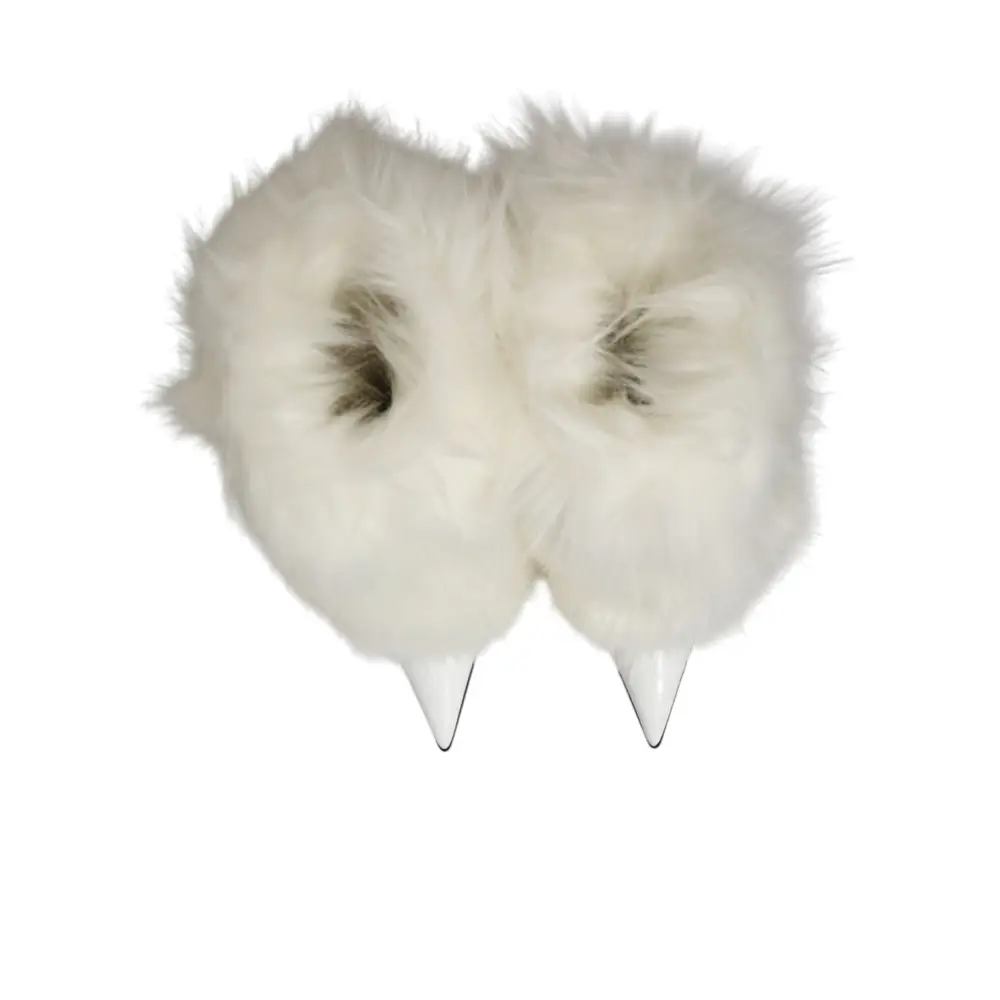 Dolce & Gabbana Weiße Stiefel mit Fell und Stilettos bis zum Knie - EU38/US7.5