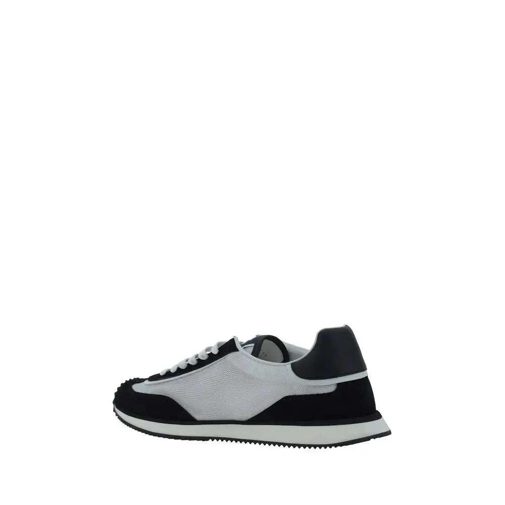 Dolce & Gabbana Weiße Stoff-Sneaker im Athletic-Look