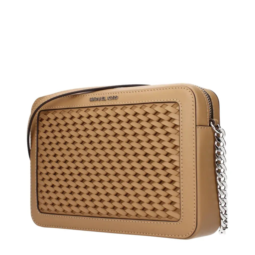 Michael Kors Braune Leder-Umhängetasche