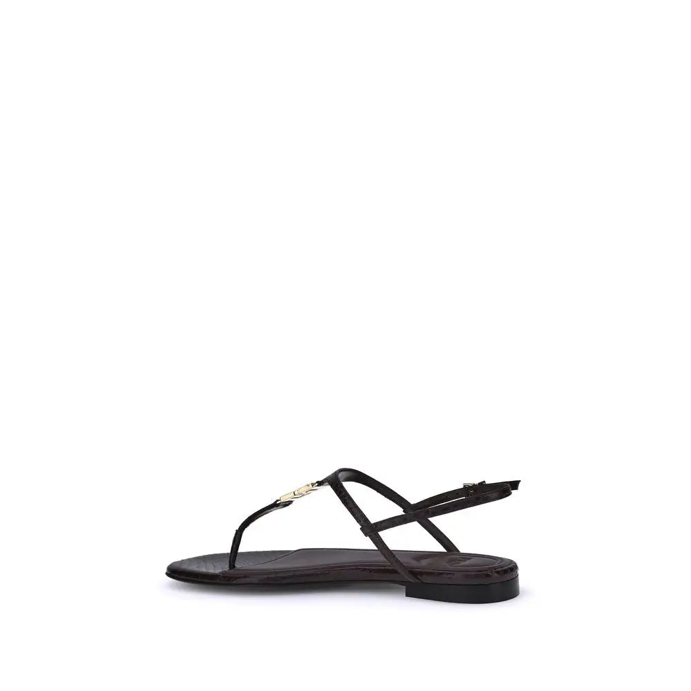 Fendi Lila Kalb Leder Bos Taurus Sandalen