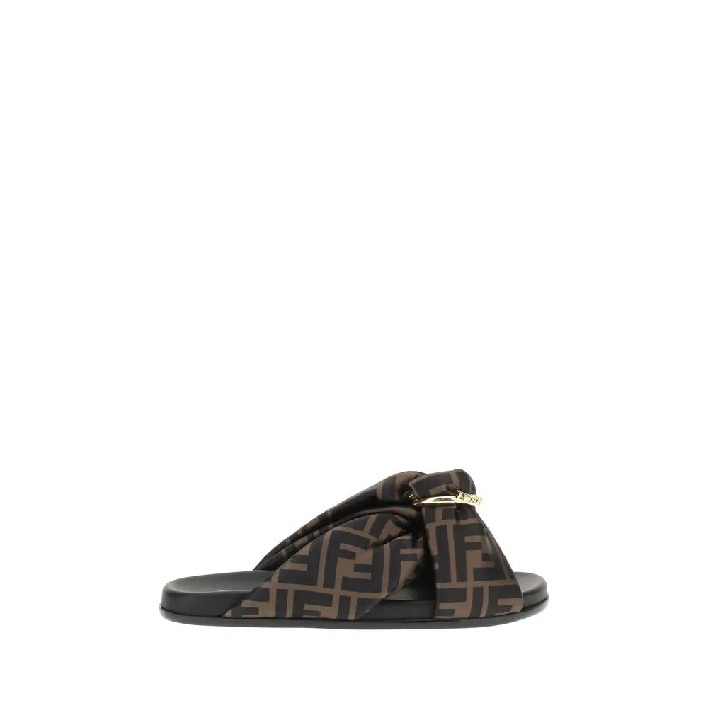 Fendi Mehrfarbige Elastan-Sandalen