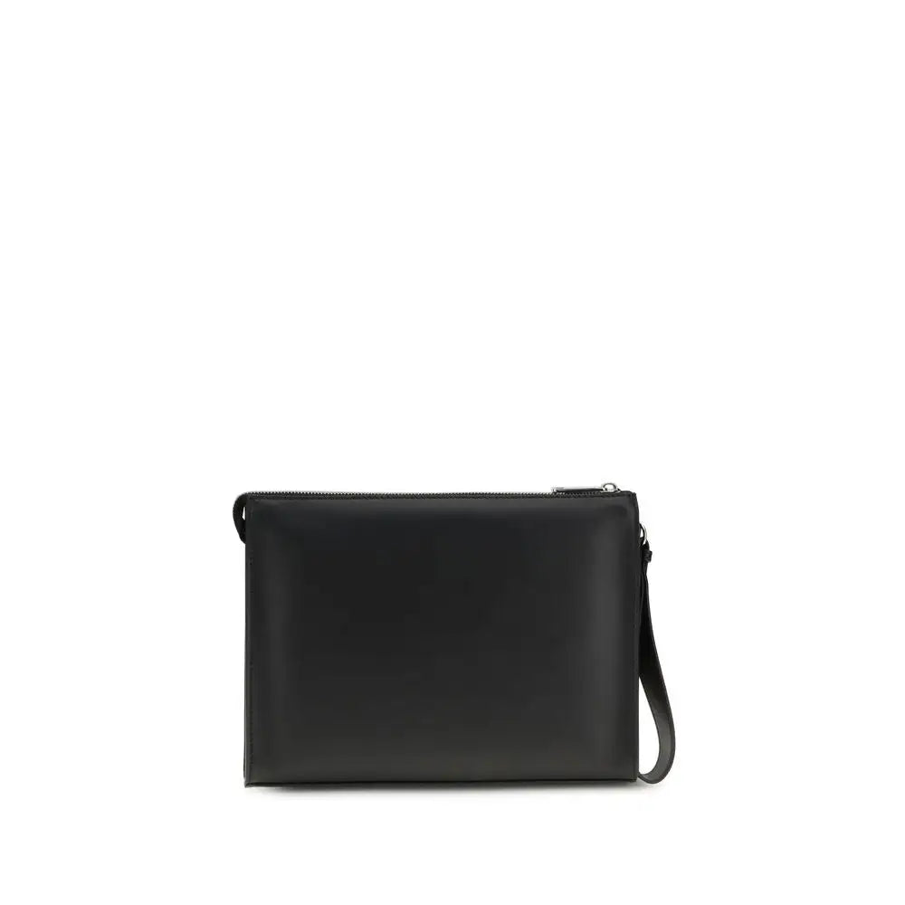 Fendi Schwarze Leder-Clutch