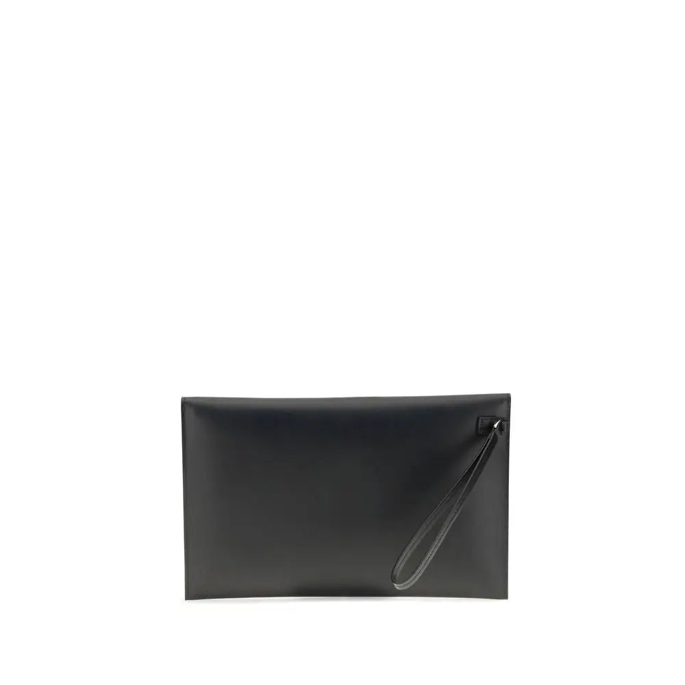 Fendi Schwarze Leder-Clutch