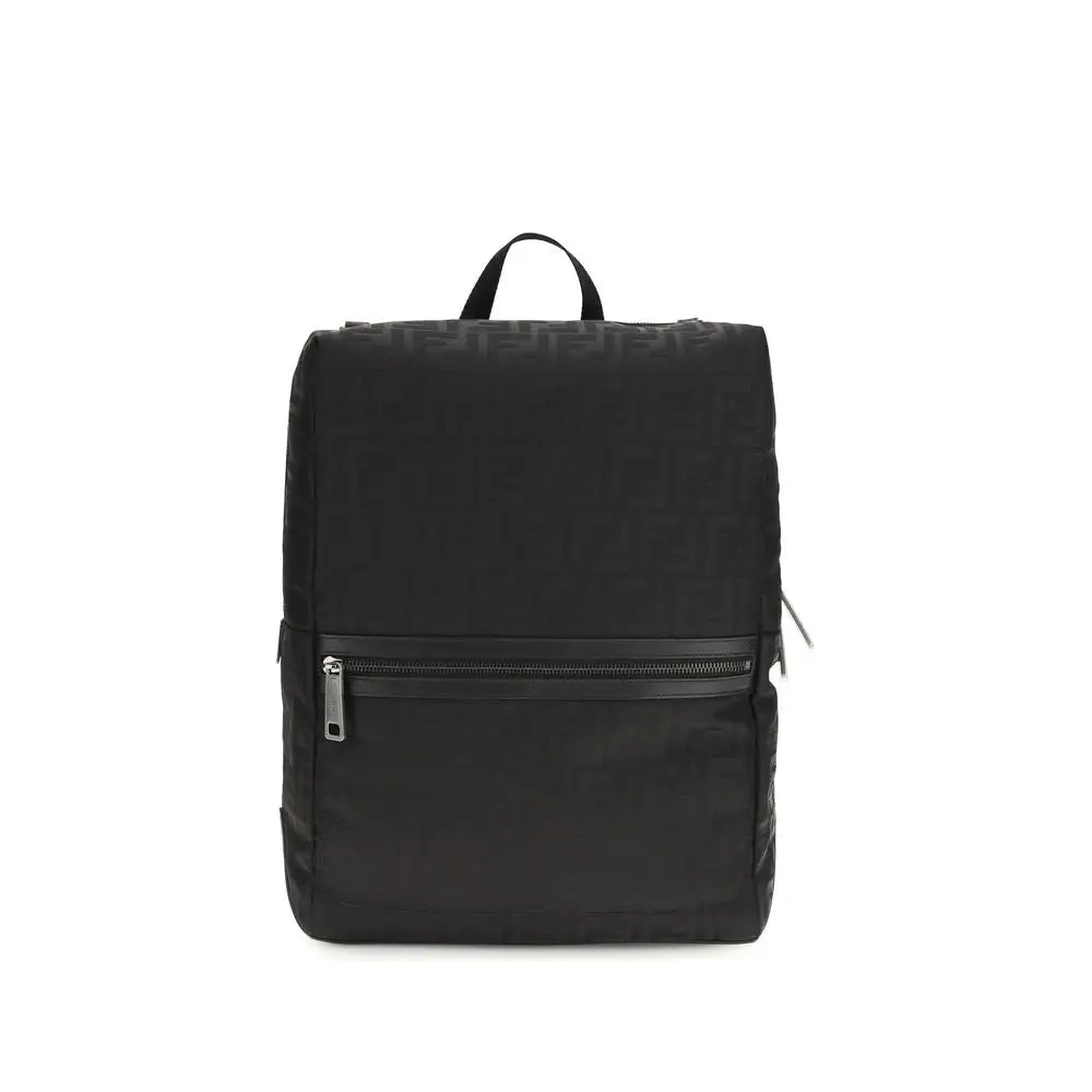 Fendi Schwarzer Nylon-Rucksack