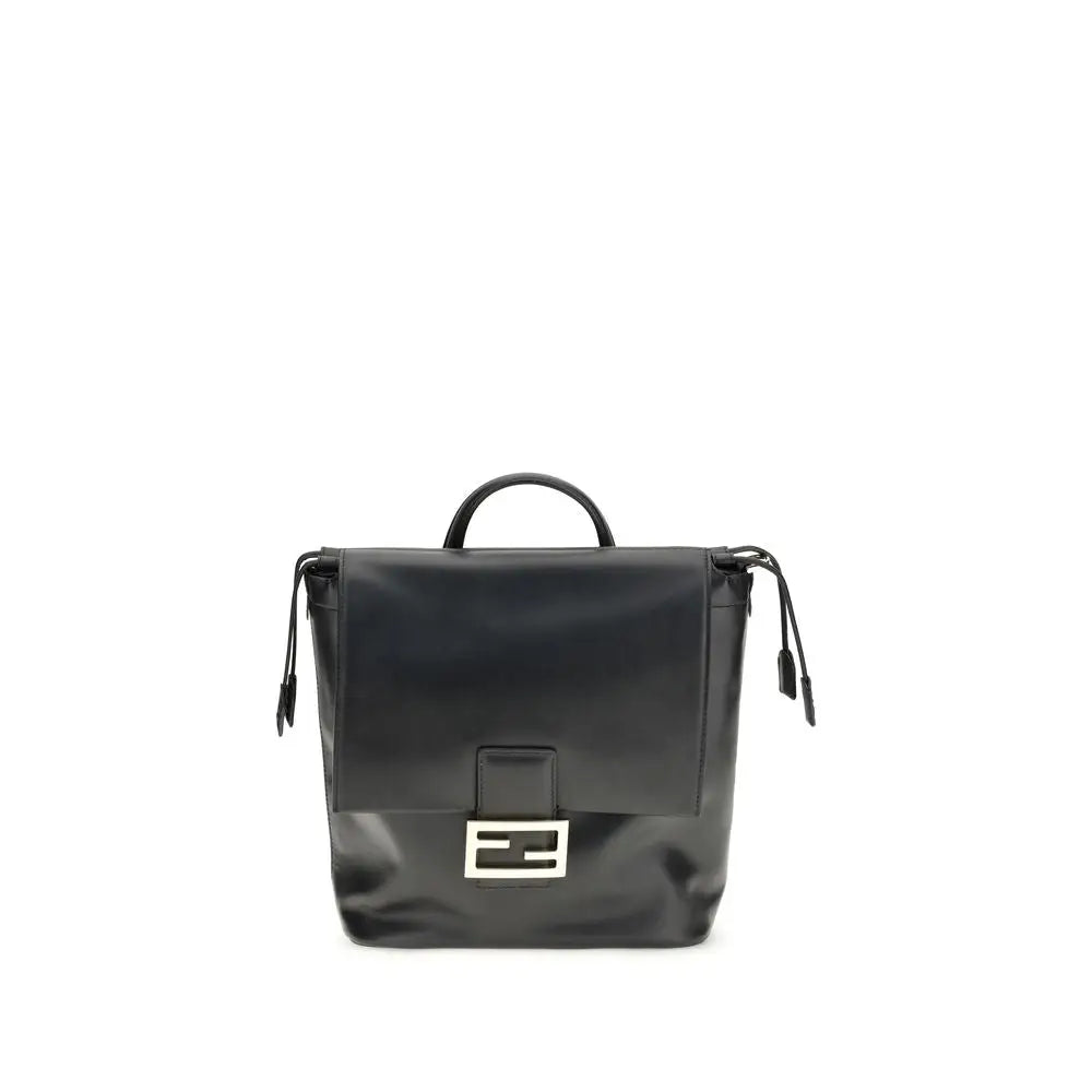 Fendi Schwarzer Rindsleder-Bos-Taurus-Rucksack