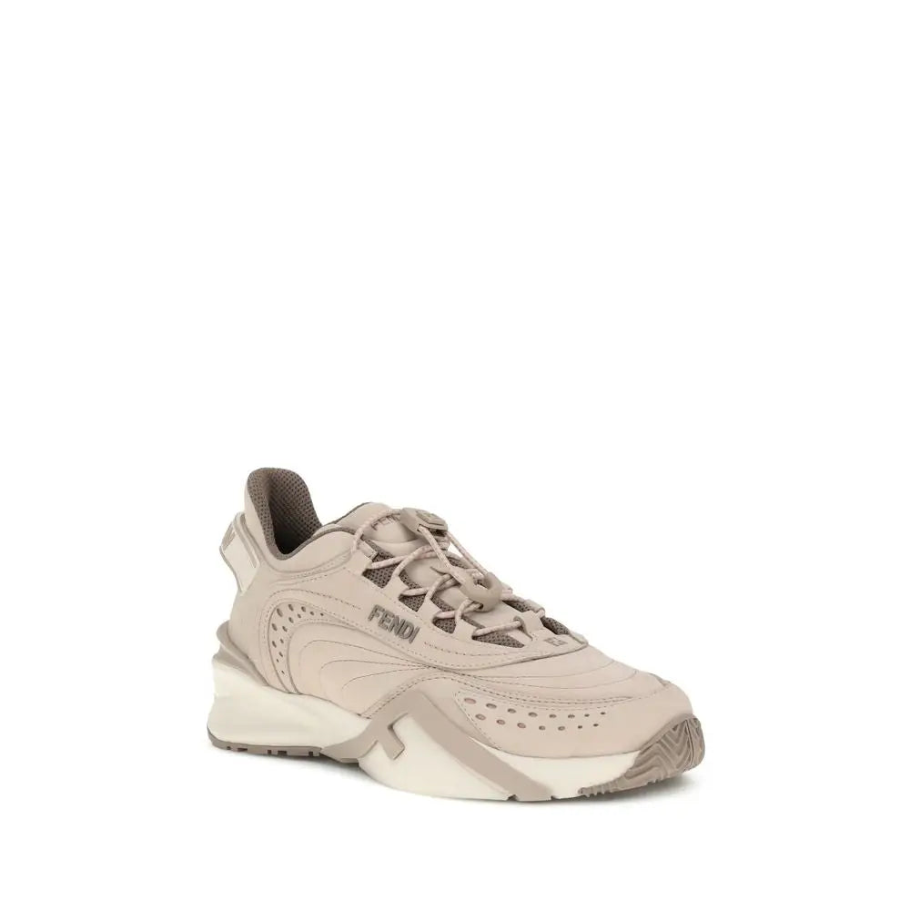 Fendi Sportliche Sneaker aus Creme-Gummi - EU41/US11