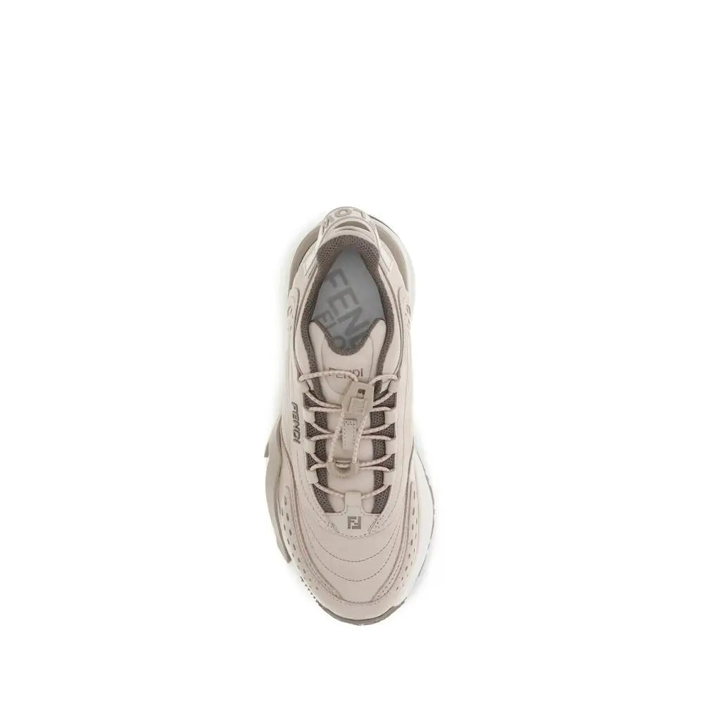 Fendi Sportliche Sneaker aus Creme-Gummi - EU41/US11