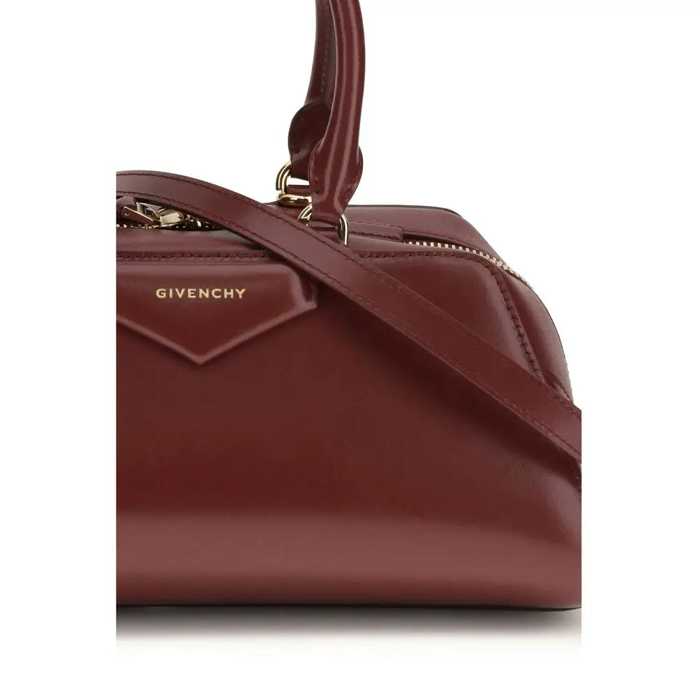Givenchy Bordeaux Calf Leather Bos Taurus Handtasche