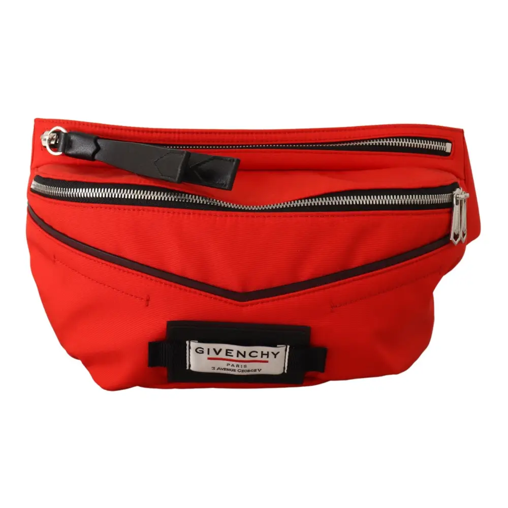 Givenchy Elegante große Gürteltasche in Rot und Schwarz