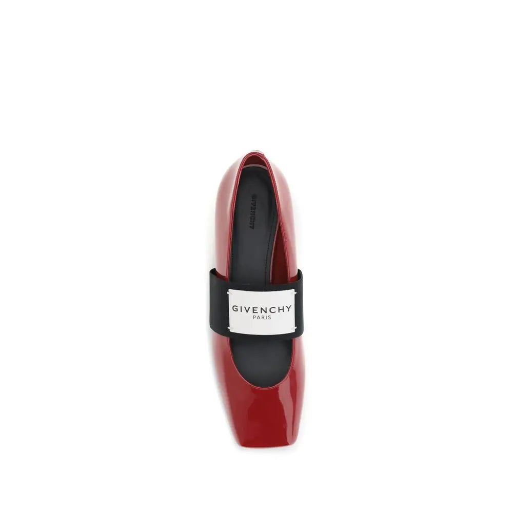 Givenchy Rote Leder-Ballerinas