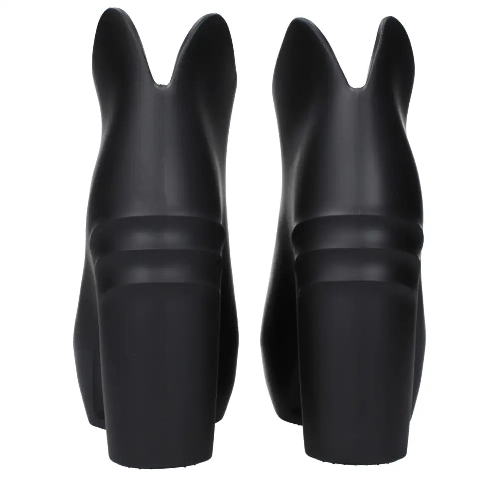 Givenchy Schwarze Baumwoll-Keilsandalen