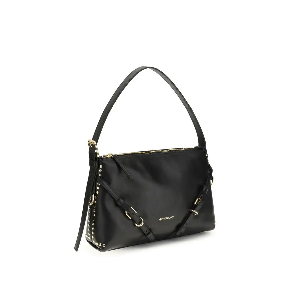 Givenchy Schwarze Bos Taurus Kalbsleder Schultertasche