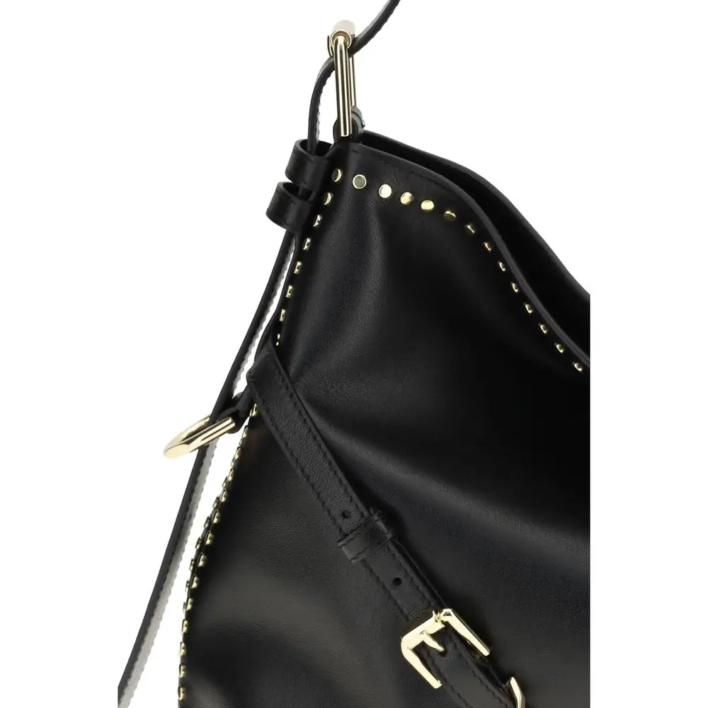 Givenchy Schwarze Bos Taurus Kalbsleder Schultertasche