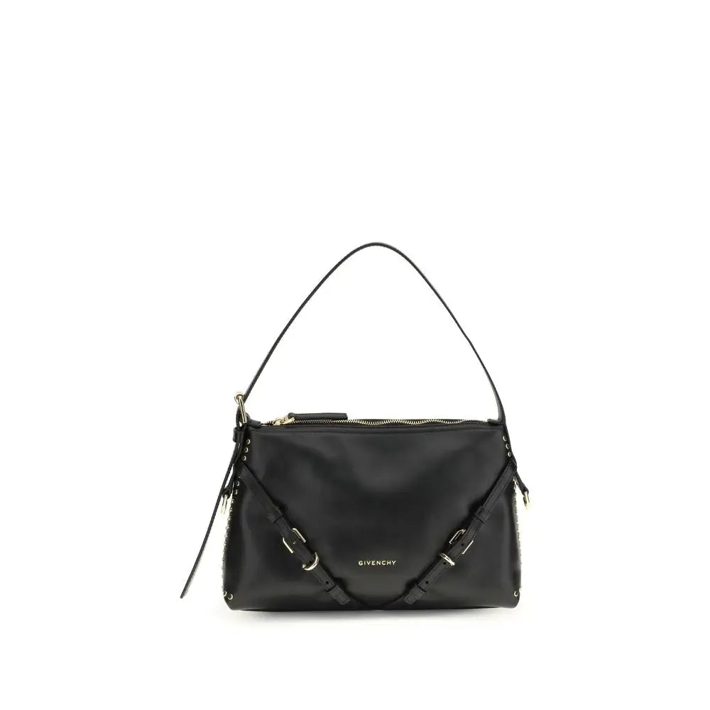 Givenchy Schwarze Bos Taurus Kalbsleder Schultertasche