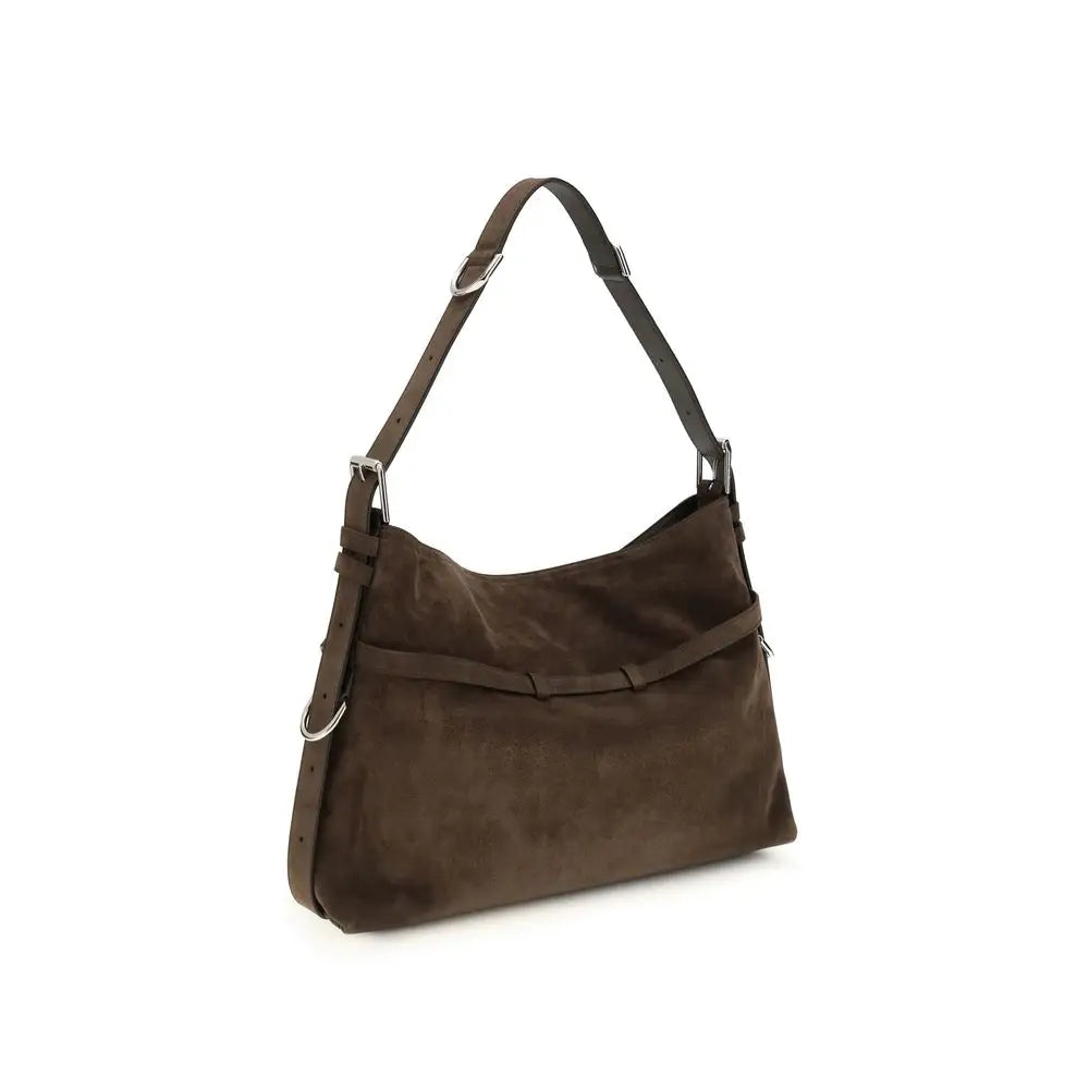 Givenchy Schwarze Bos Taurus Schultertasche aus Kalbsleder