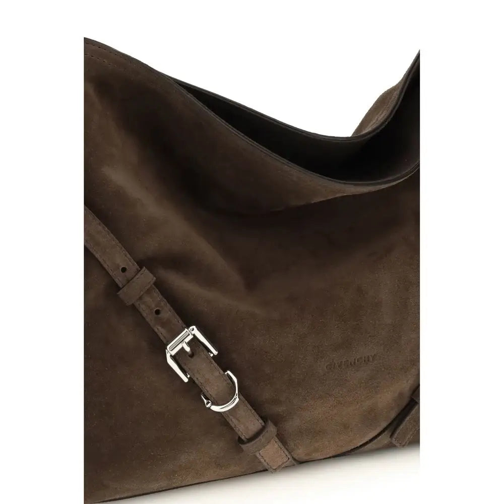 Givenchy Schwarze Bos Taurus Schultertasche aus Kalbsleder