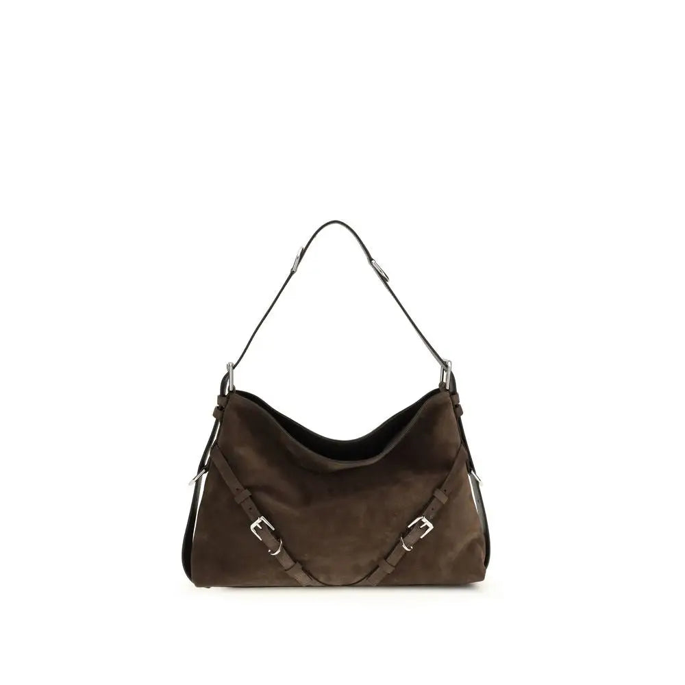 Givenchy Schwarze Bos Taurus Schultertasche aus Kalbsleder