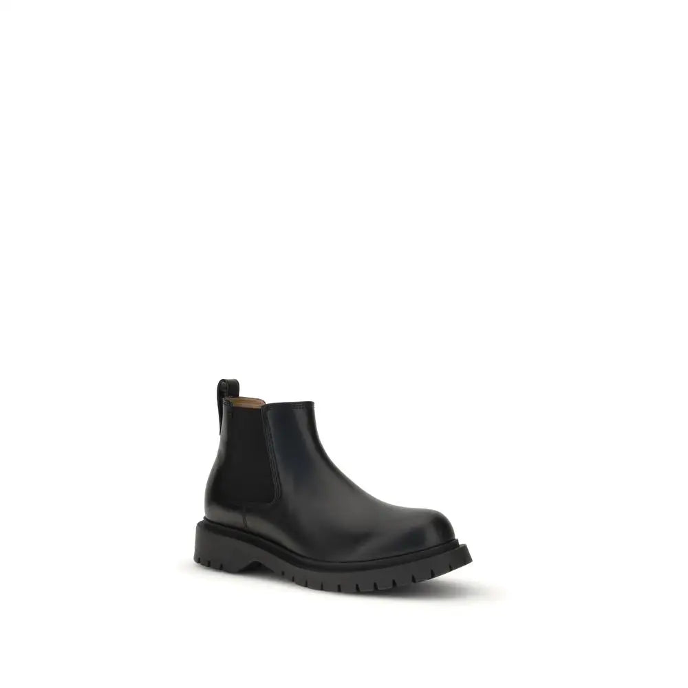 Givenchy Schwarze Chelsea-Stiefel aus Bullenleder