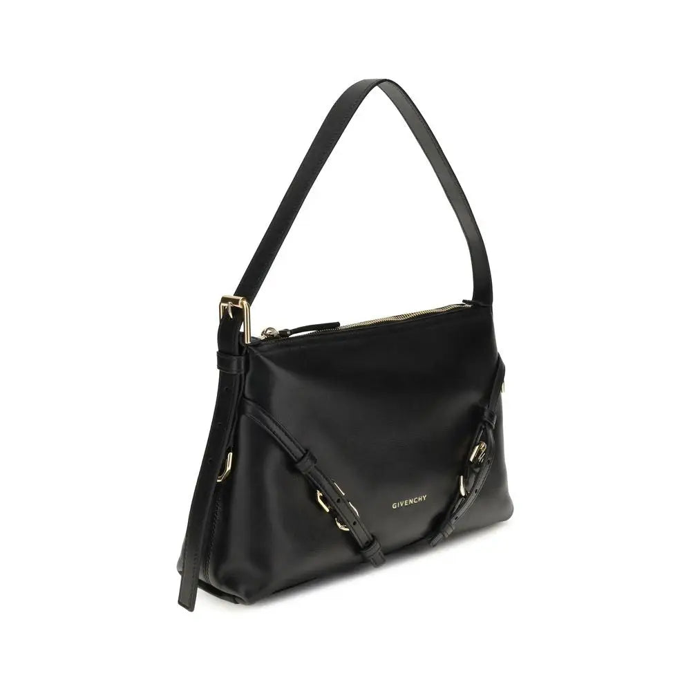 Givenchy Schwarze Kalbshaut Bos Taurus Schultertasche