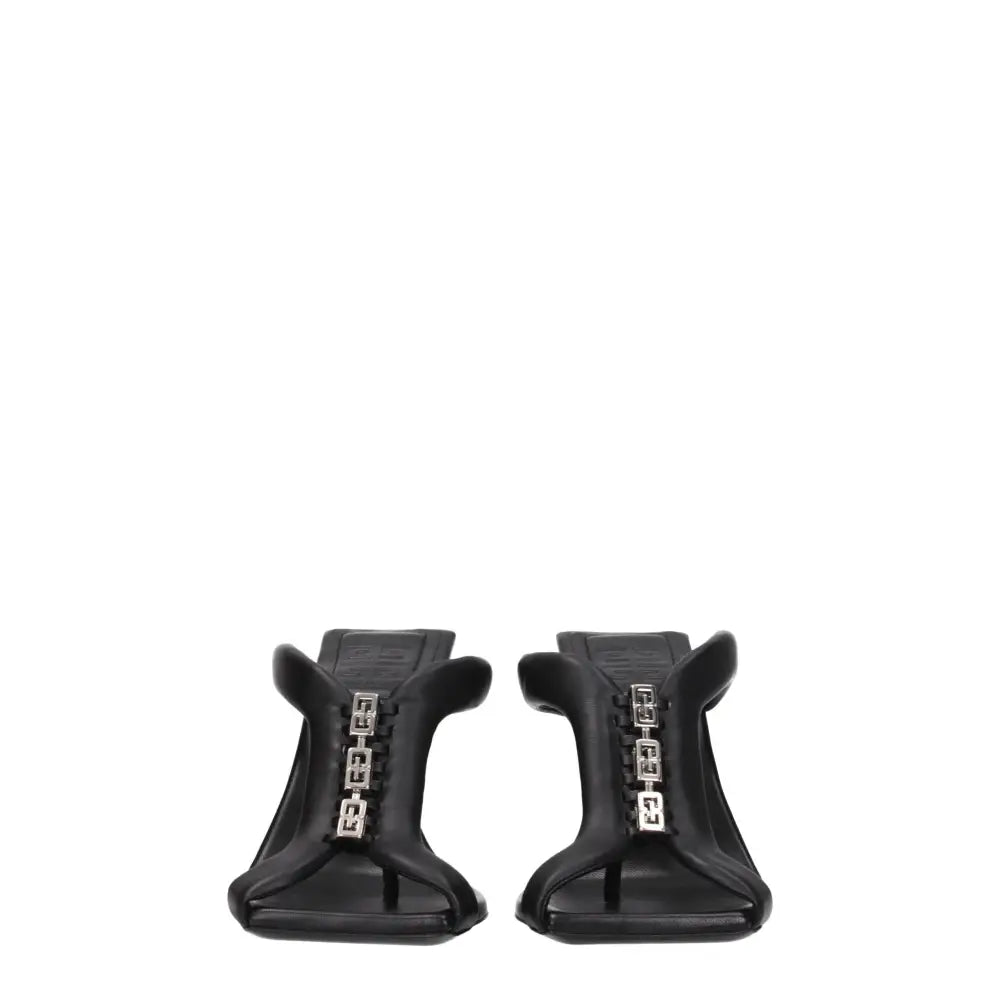 Givenchy Schwarze Leder-Stilettos