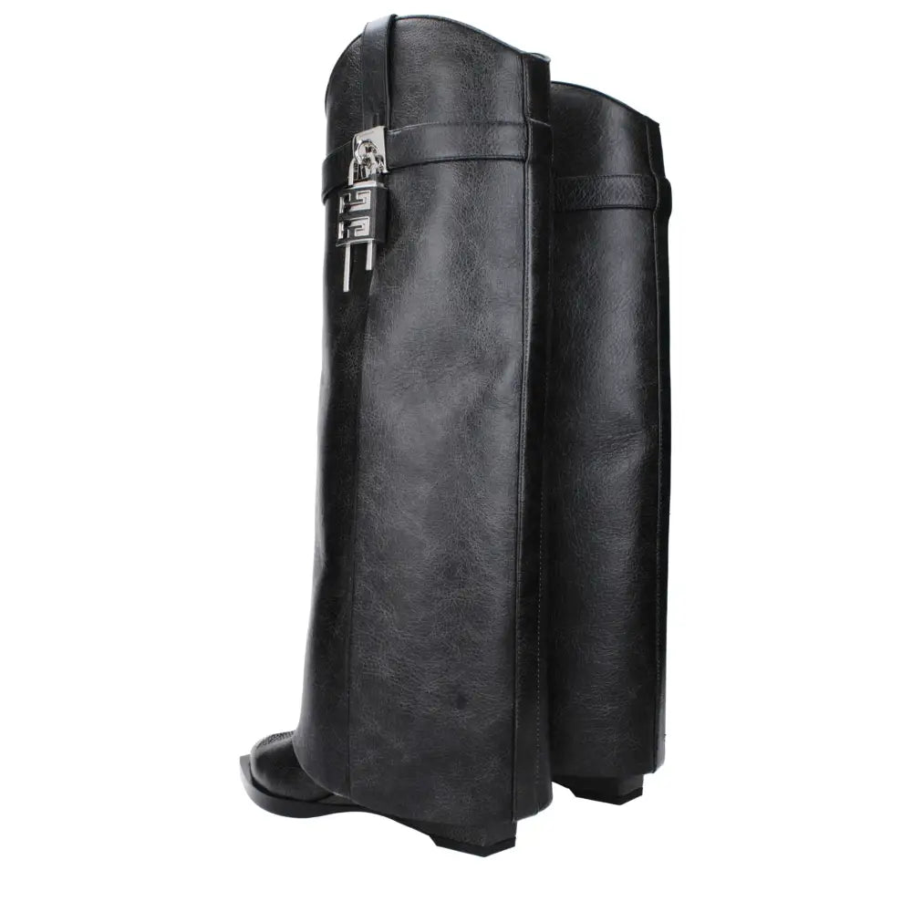 Givenchy Schwarze Lederstiefel