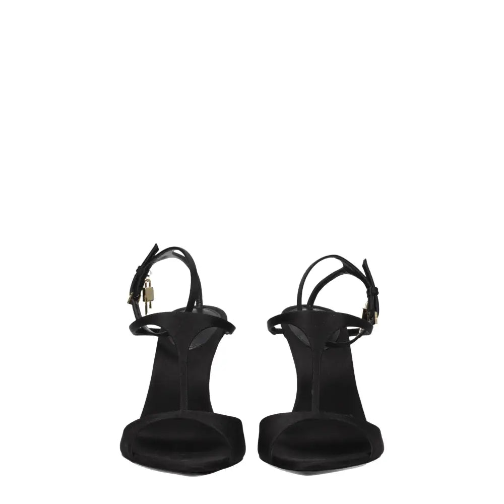 Givenchy Schwarze Satin-Stilettosandalen - EU41/US11