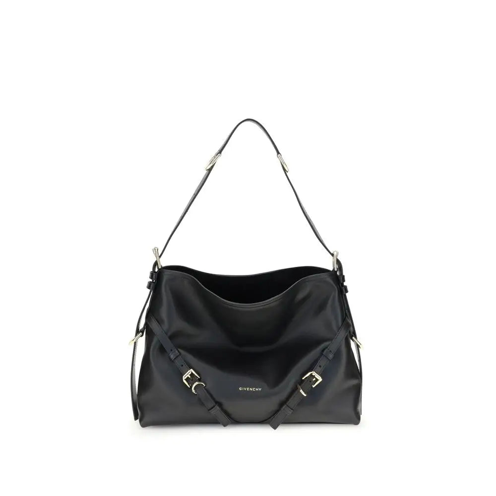 Givenchy Schwarze Schultertasche aus Kalbsleder Bos Taurus