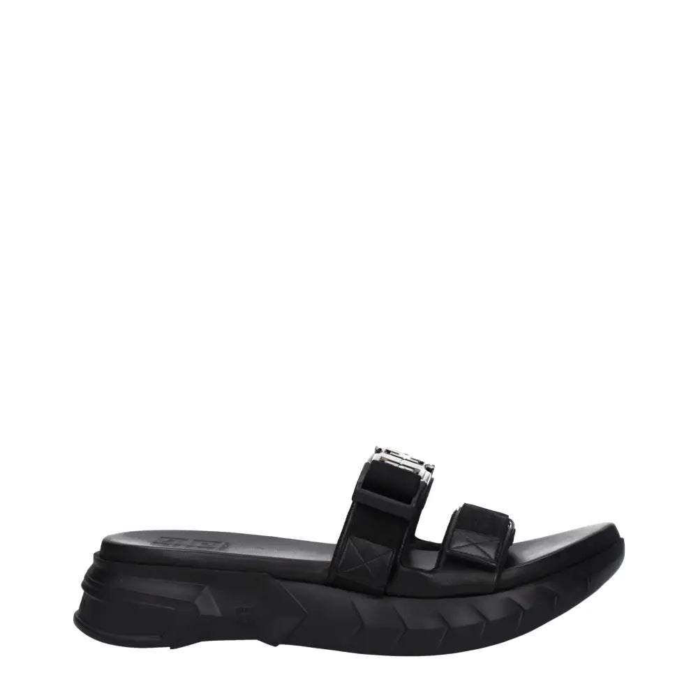 Givenchy Schwarze Stoff-Pantoffeln - EU40/US7