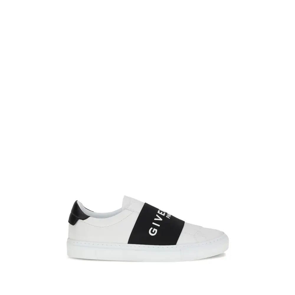 Givenchy Weiße Kalbshaut Bos Taurus Sneakers mit niedrigem Schaft