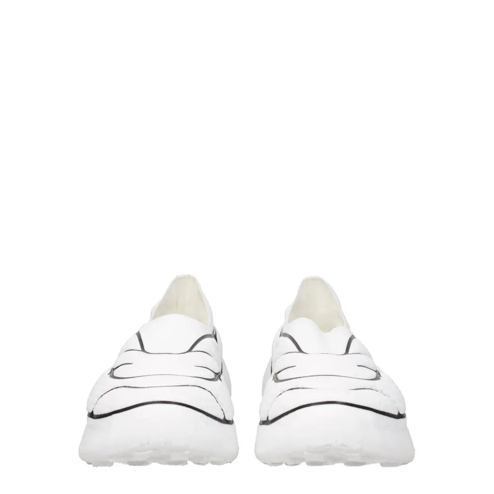 Givenchy Weiße Stoff-Sneaker mit niedrigem Schaft