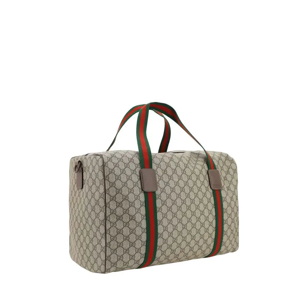 Gucci Braune Gepäck- und Reisetasche aus Polyethylen