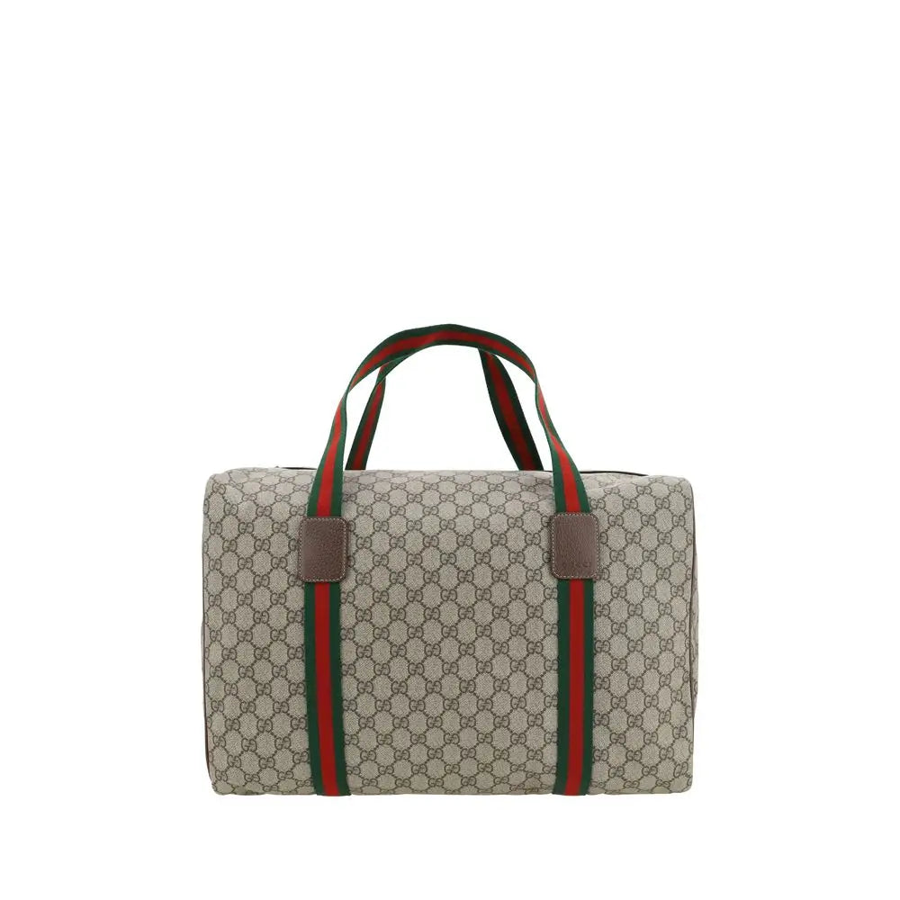 Gucci Braune Gepäck- und Reisetasche aus Polyethylen